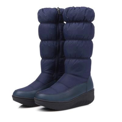 China Wholesale Fashion Trend Outdoor Short Fleece Blue Color Women Shoes Girl Winter Boots for sale