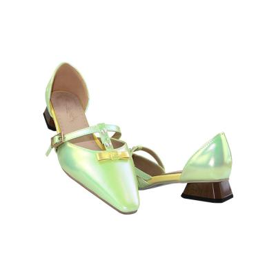 China Direct Selling Trend Fashion Fashion Trend Women's Pointed High Heel Green Platform Gradient Sandals for sale