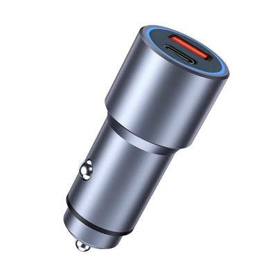 China Mobile Phone Tablet PC MP3 GPS PD Car Charger PD 2 Port Dual USB Fast Car Charger Fast Charging Fast Charging (PD18W+QC18W) for sale