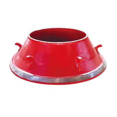 China Sand Casting Mining Equipment Cone Crusher Bowl Green Wear Resistant Liner Mining Equipment Parts for sale