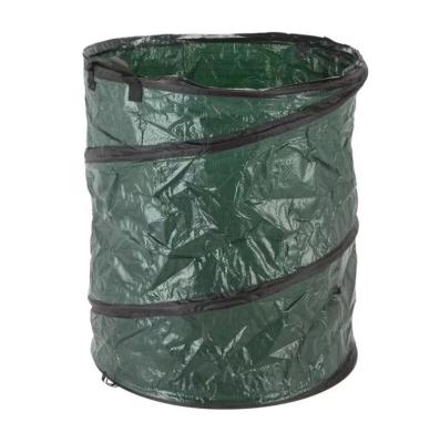 China Hot Selling Stocked Year Garden Trash PE Collapsible Garbage Bag Yard Trash Can for sale