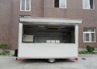 China Custom Commercial Mobile Kitchen Concession Trailer With 2 Big Wheels for sale