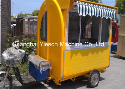 China Outdoor Food Kiosk Tricycle Food Cart  With Full Kitchen Equipments for sale