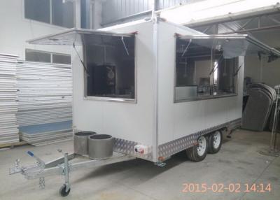 China Australia Standard BBQ Catering Food Concession Trailers With Coffee Machine for sale