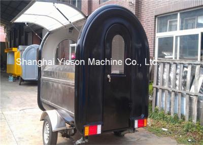 China Fast Mobile Street Food Vans Ice Cream Vending Cart With Two Big Wheels Food Truck for sale