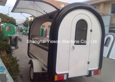 China Fiberglass Street Food Vending Carts , Mobile Kitchen Cart Catering Trucks for sale