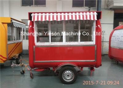 China Stainless Steel Food Vending Trailers Hot Dog Carts Food Truck for sale