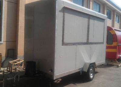 China Snack Food Kiosk Mobile Fast Food Trailer With Wheels On Outside for sale