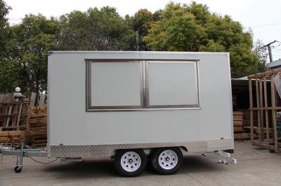 China Window Customized Mobile Food Caravan Catering Van For Commercial Using for sale