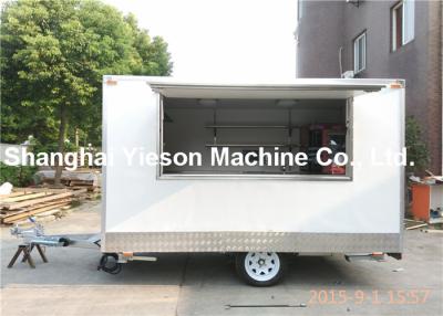 China New Material Of Grp Mobile Catering Trailers Ice Cream Custom Food Carts for sale