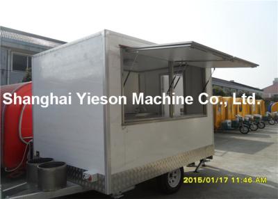 China Popular Mobile Hot Dog Vending Cart Kiosk For Food Snacks Caravan for sale