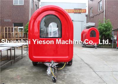 China Red Iso9001 CE Ice Cream Food Truck Trailers 500kg Fiber Glass for sale