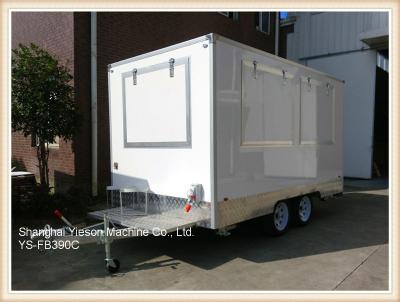 China 3.9mx2.1m GRP High Quality Food Concession Trailers mobile kitchen for sale