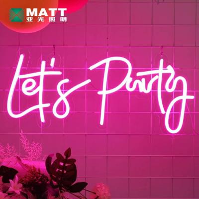 China Buildings Matt Dropshipping Pink Lets Party Neon Sign Personalized Custom Made Birthday Favors LED Letters Neon Lights for sale