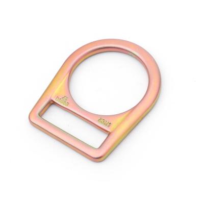 China Wholesale Steel Safety Double D Ring High Tensile Stamped Steel D Clips For Safety Harness Accessories for sale