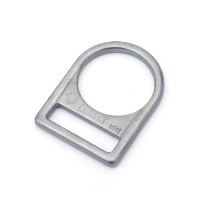 China Custom High Quality Single D Clips Steel Slot Stamping Circle Steel D Clip For Safety Harness Accessories for sale