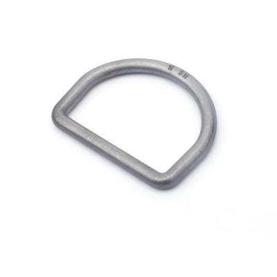 China Wholesale Steel Welded D Type Lifting Ring For Bags Webbing Connection Buckles Hardware Accessories D-ring for sale