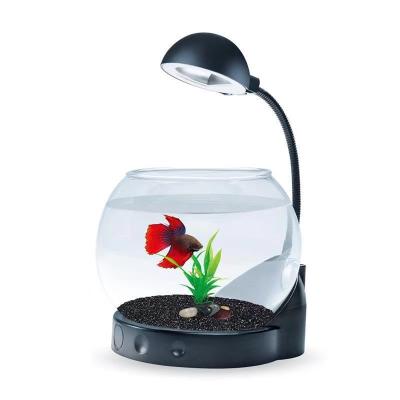 China Jeneca USB Mini Fish Tank Small Electronic Stocked Fish Tank Aquarium Desktop Multifunctional Desktop Decoration with LED Light for sale