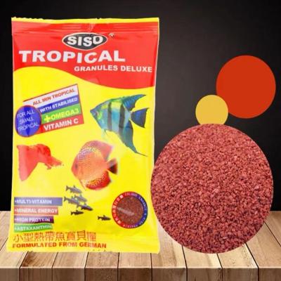 China SISO Aquarium Premium Stocked Tropical Fish Food Pellets for sale