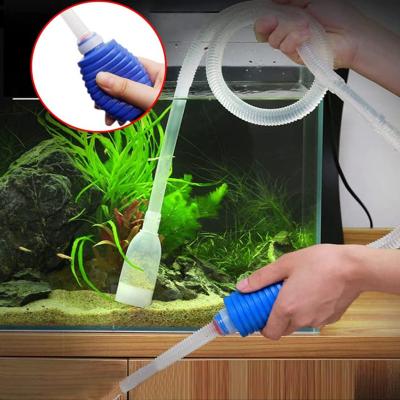 China Stored Gravel Base Remover Hose Siphon Pump Aquarium SHEEP Style Aquarium Manual Water Switch for Draining Water Quickly for sale