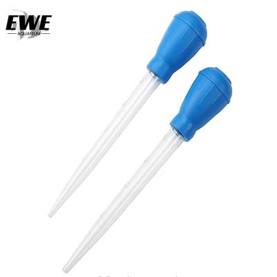 China Stored EWE Aquarium Water Switch Manual Dropper, 30ml Gravel Cleaning Tools, Fish Tank Cleaning Waste Remover for sale