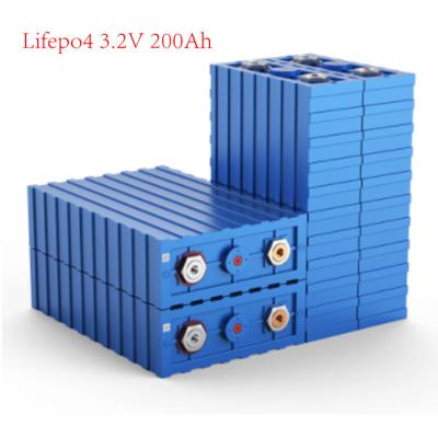 China Long Cycle Life 3.2v 200ah Lifepo4 Lithium Cell Rechargeable Batteries For DIY Race System Solar Powered RV Electric Car for sale