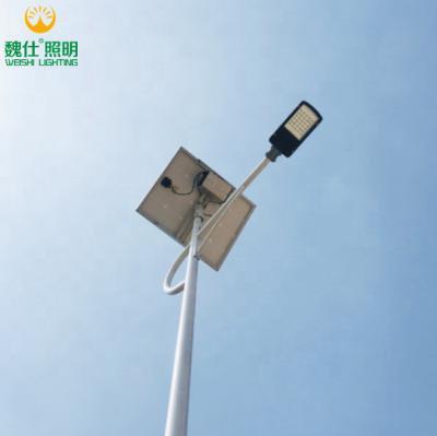 China Hot Sale 2021 ROAD High Power 80w 100w 120w 150w LED Solar Panel Street Light With Pole for sale