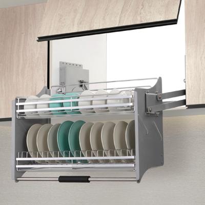 China Modern Adjustable Concealed Cabinet Lower Lift Basket Kitchen Storage for sale