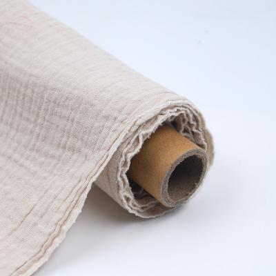 China Shrink-Resistant Wholesale Organic Cotton Double Gauze Muslin Wrap Fabric By The Yard for sale