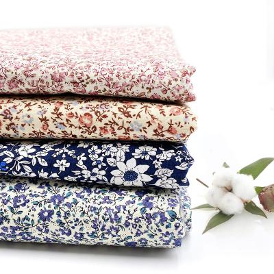 China Shrink-Resistant Multicolor Floral Pattern Textiles Soft And Fashionable Women Design 100% Cotton Printed Fabric For Garment for sale