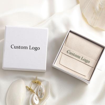 China Newest Custom Logo Jewelery Packaging Printed Cardboard Drawer Box With Pouch Bag Fashion Jewelry Slipping Packaging Box for sale