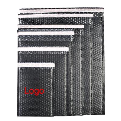 China Custom Made Biodegradable Matte Black Mailer Bubble Padded Envelope Shipping Packaging Bags for sale