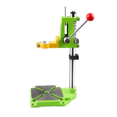 China Hot Selling Aluminum Alloy Fixed Rotate 90 Degree Mini Bench Metal Drill Stand Electric Machine Drill Stand Holder for sale