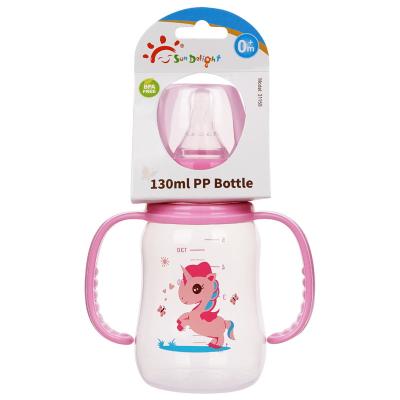 China Doppeltes Handel pp. 5oz 130ml bilden neugeborene Baby-Saugflasche einen Bogen zu verkaufen