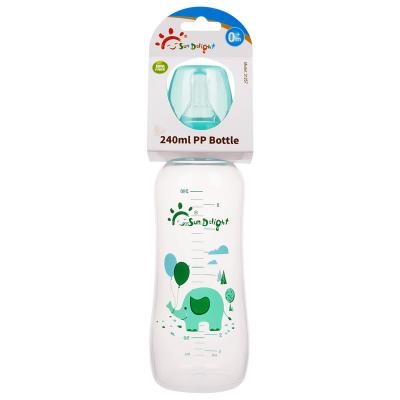 Chine Biberons infantiles du polypropylène 8oz 240ml de 110℃~120℃ pp à vendre