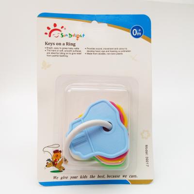 China Nicht giftige 3-monatige pp. Ring Baby Teether Keys zu verkaufen