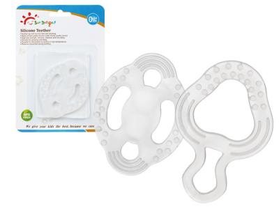 China Non Toxic 120℃ Food Grade 3 Month Baby Silicone Teether for sale