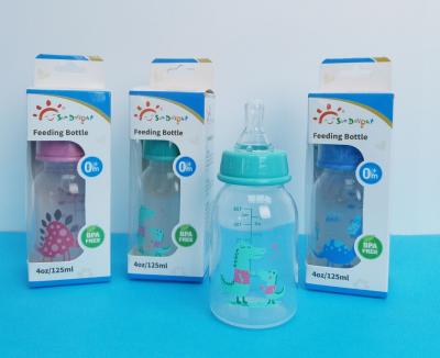 China FDA BPA Free 4oz 125ml PP Plastic Baby Feeding Bottle for sale