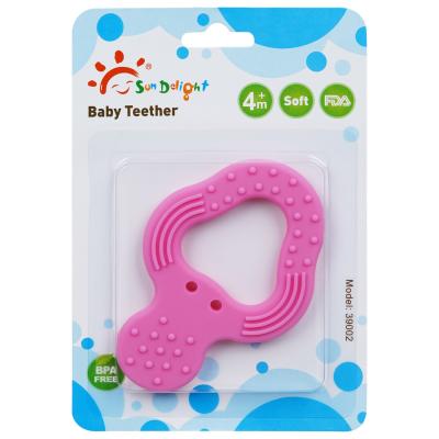 Chine La force de larme silicone Teether de bébé de 3 mois a adapté le logo aux besoins du client à vendre