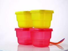 BPA Free Airtight Plastic Baby Food Storage Freezer Containers