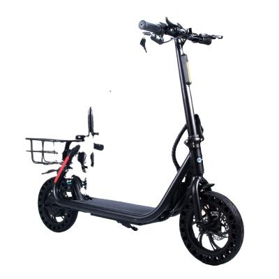 China Women 12inch 350W 2 Wheels Ready To Go City Cocos Dual Brake Foldable Electric Scooter With Seat for sale