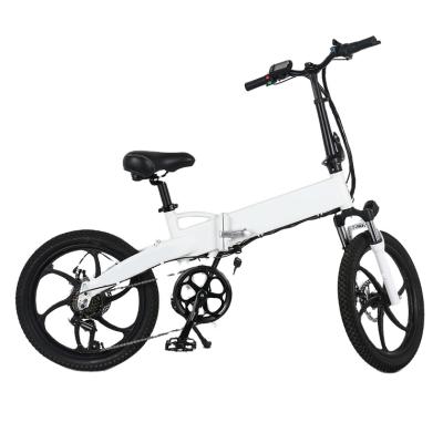 China Aluminum Alloy Folding Electric Bicycle 48V 10AH Battery 350W Motor Adult Electric Bike Removable Wide Tire Electric Bike for sale