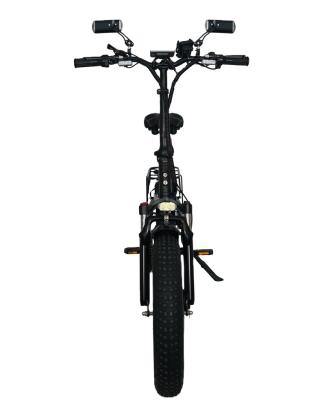 China Aluminum Alloy Electric Bicycle 20inch Folding Fat Tire 48v 750w Full Suspension Ebike Pedal-Aid Urban Commute Electric Bicycle EU Stock for sale