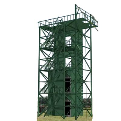 China Communication Tower Microwave Antenna Mast Galvanized Steel Self Supporting Fire Tower for sale