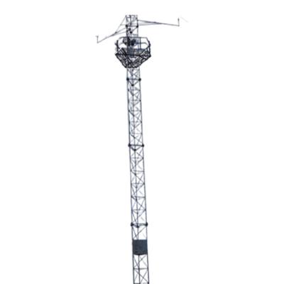 China 80M Telecommunication Angle Steel Anemometer Tower Professional Microwave Antenna Mast for sale