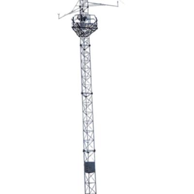 China Triangle Antenna Guyed Mast Tower 80M Telecommunication Angle Steel Anemometer Tower for sale