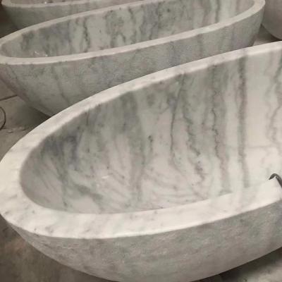 China 20 years real stone processing factory of hotel decoration bathtub modern natural marble statue for sale