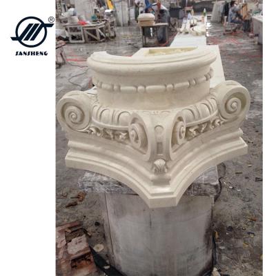 China Factory Sale Pillars Pillar Design Marble Column Maeble Modern Stone Column Base for sale