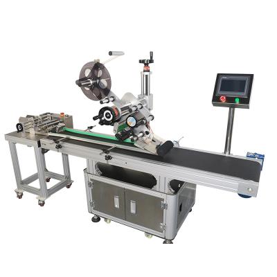 China Automatic Food Labeling Machine Mailbox Paper Box Wrapping Machine Flat Box Labeling Applicator for sale