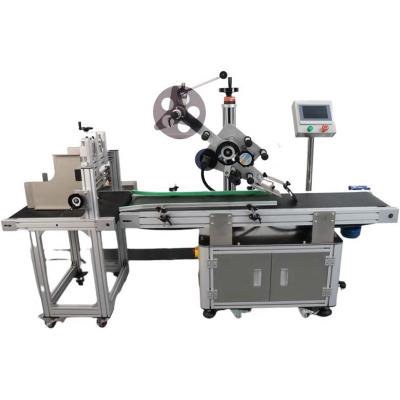 China Food Dongguan Automatic Pocket Bag Top Flat Surface Label Sticker Applicator Machine For Card for sale